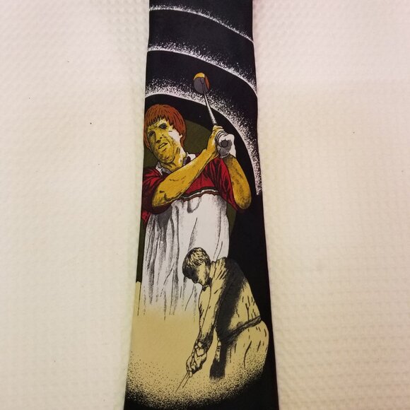 Dimoda Men's Novelty Classic Tie Golfing Design Handmade 3x58" - Picture 5 of 9